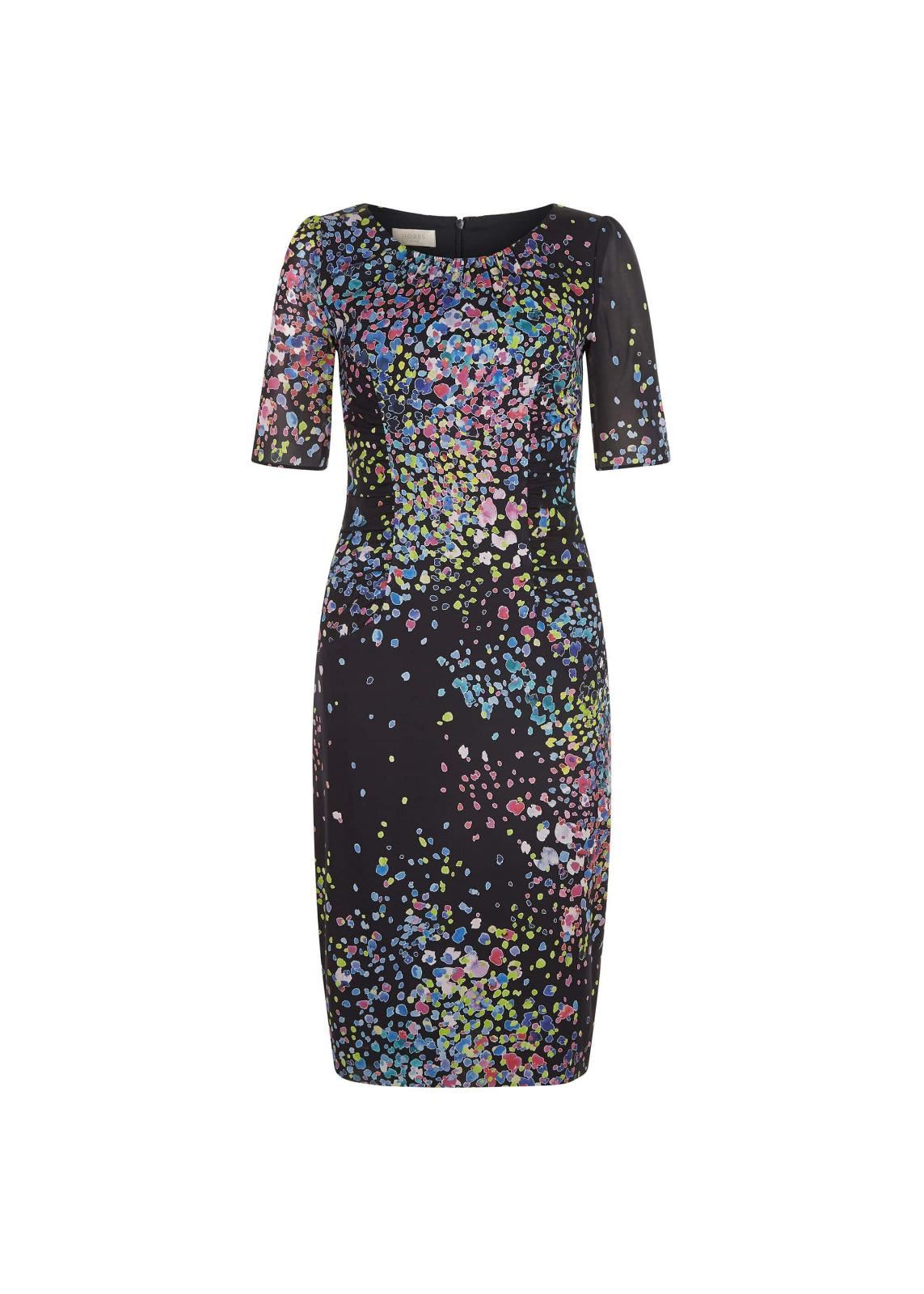 Hobbs Lauren Shift Dress Navy Multi Size UK6 RRP169