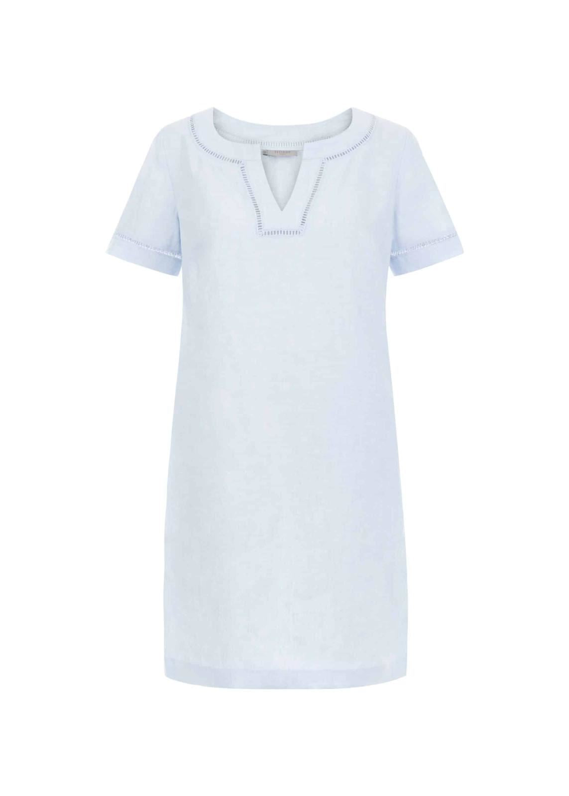 Hobbs Linen Anna Shift Tunic Soft Blue Size UK8 RRP119