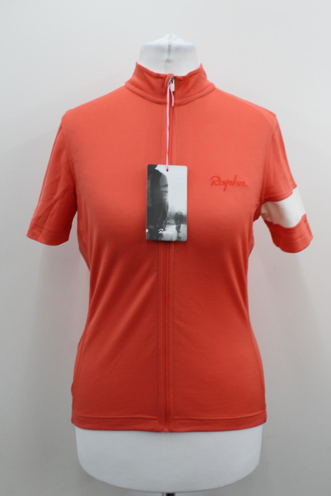 RAPHA Ladies Coral Lightweight Short Sleeve Zip-Up Cycling Jersey S BNWT