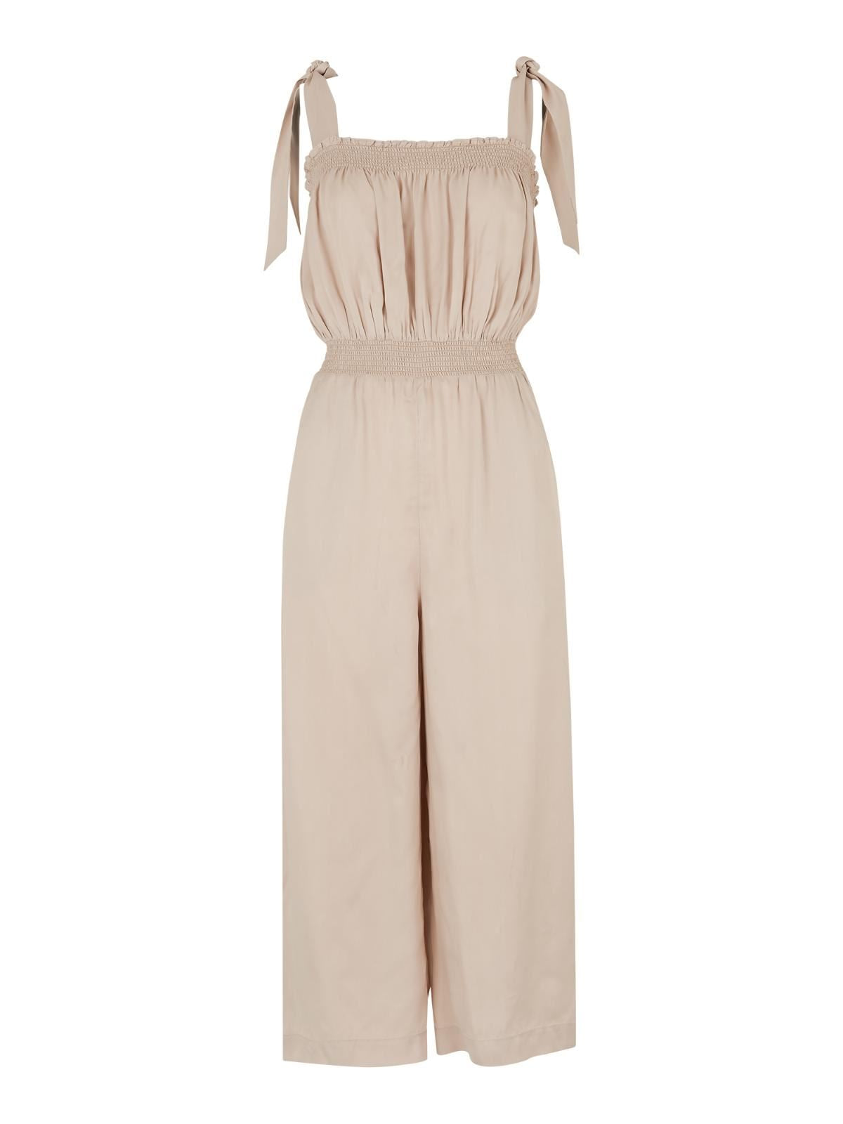 WHISTLES Ladies Stone Ally Tie Shoulder Summer Jumpsuit UK8 RRP169 BNWT