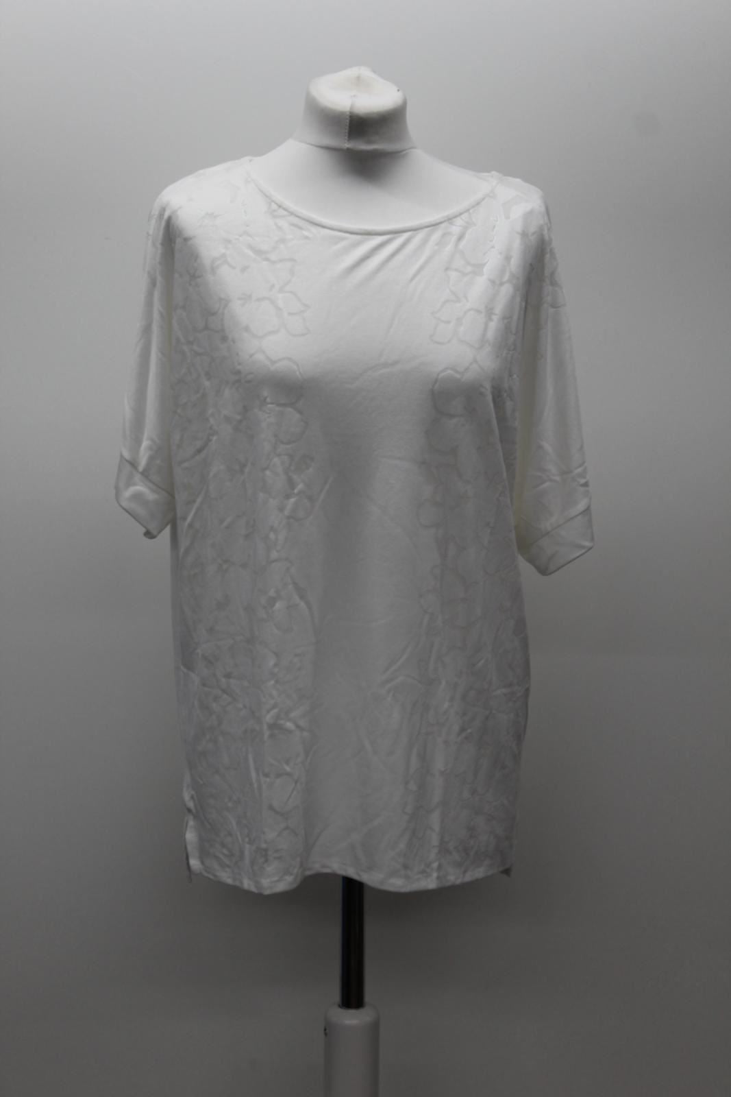 PHASE EIGHT Ladies Addie Ivory Floral Short Sleeve Round Neck Top UK12 BNWT