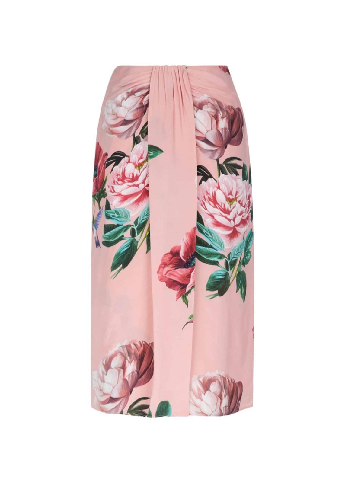 Hobbs Silk Emery Pencil Skirt Pink Size UK14 RRP199