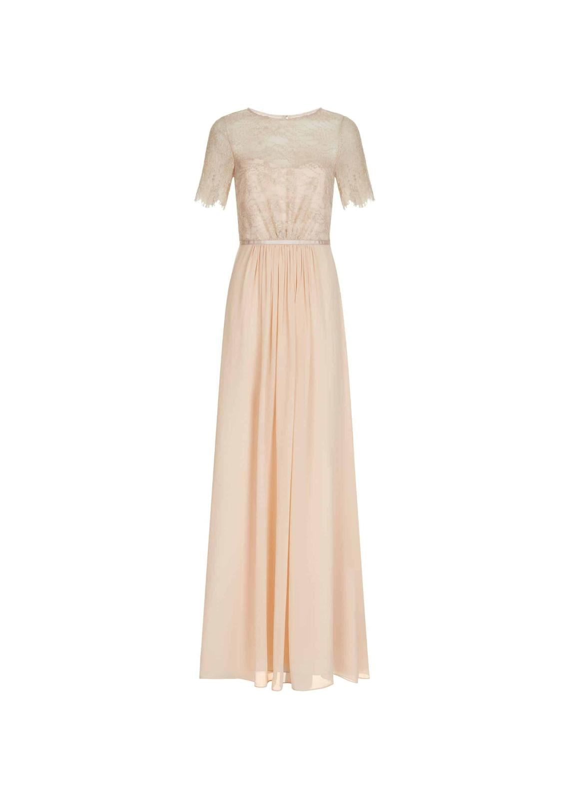 Hobbs Tessa Maxi Dress Champagne Size UK10 RRP179