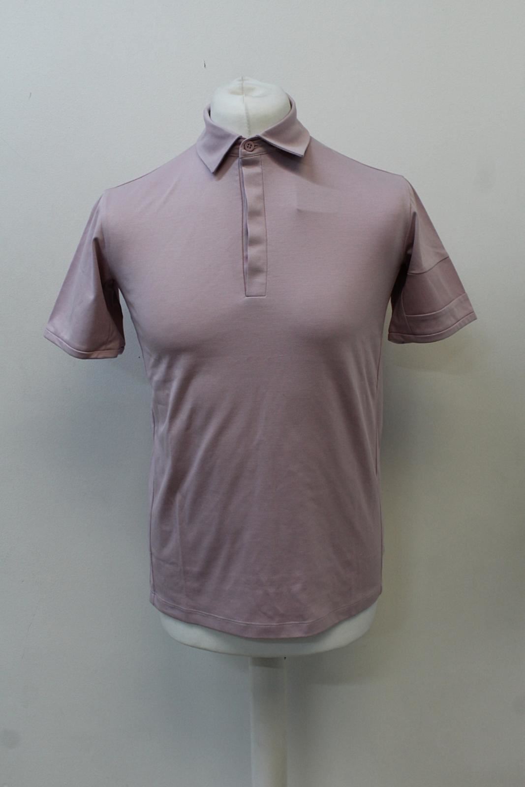 RAPHA Men's Essential Cotton Blend Cycling Polo Shirt Purple Pink S NEW RRP80