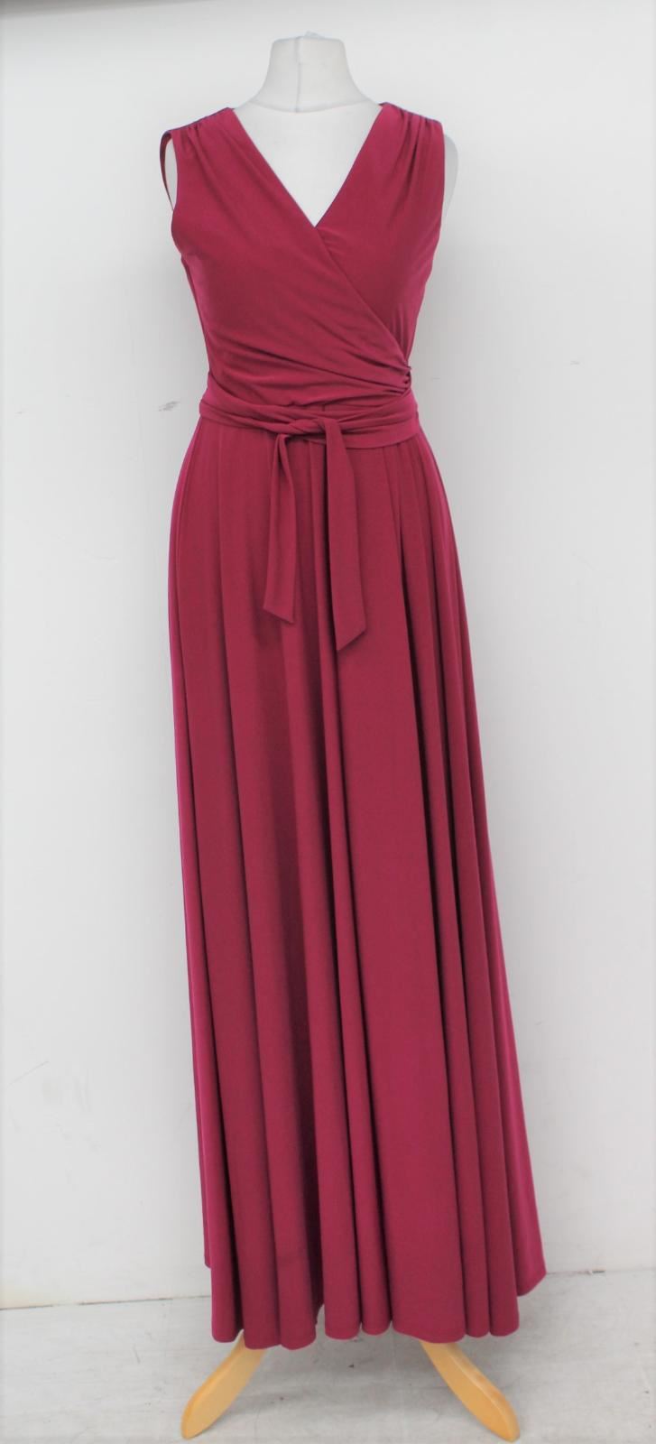PHASE EIGHT Ladies Azalea Purple Sleeveless Belted Betalia Maxi Dress UK8 NEW