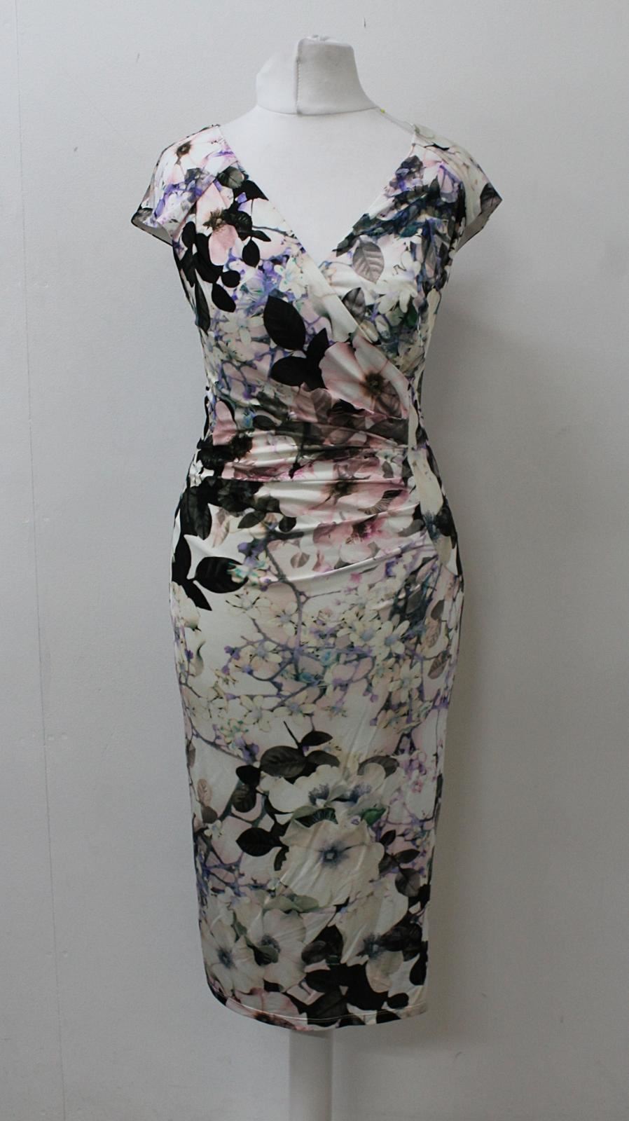 PHASE EIGHT Ladies Carla Sleeveless Floral Dress Multicolour UK8 BNWT RRP99