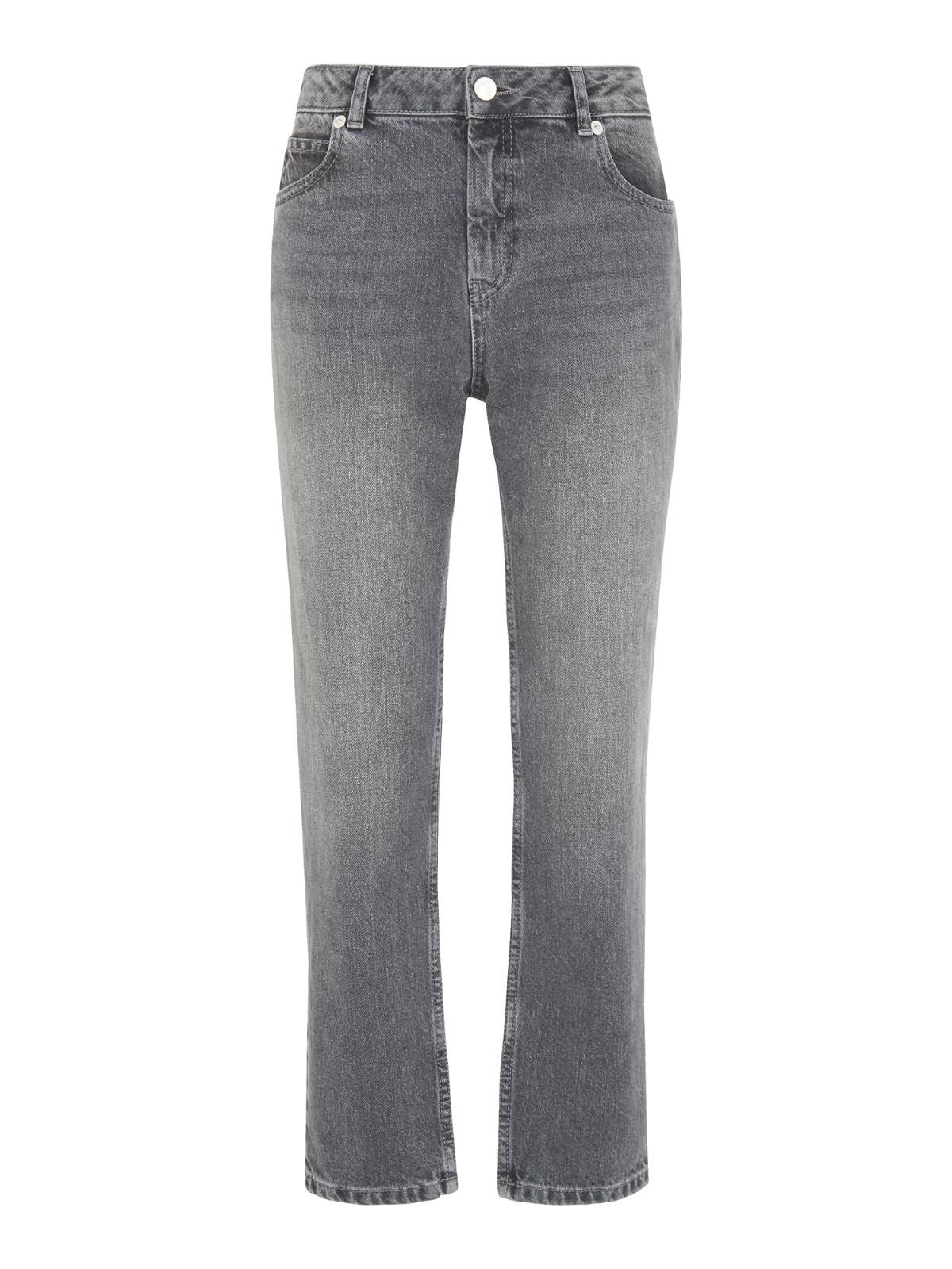 WHISTLES Ladies Grey Straight Leg Five Pocket Jeans Size W24 RRP95 BNWT