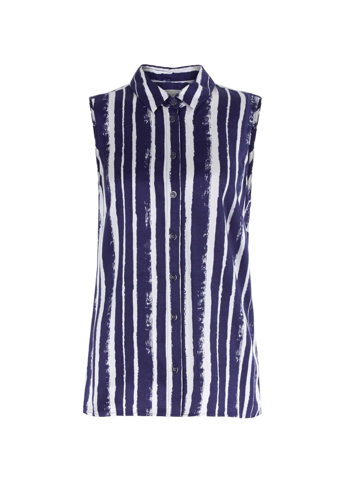 Hobbs Marcella Top Bluebry Ivory Size UK8 RRP79