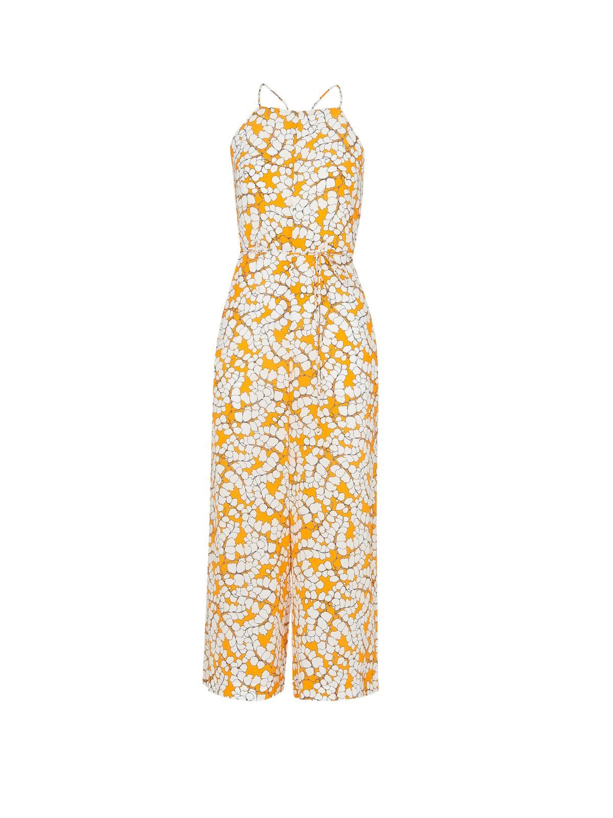 WHISTLES Ladies Spring Blossom Silk Jumpsuit Orange/Multi UK4 BNWT RRP299