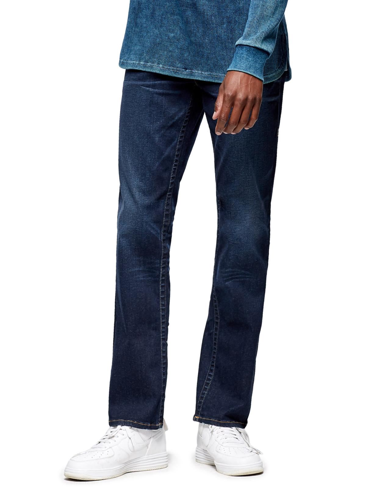 TRUE RELIGION Men's Navy Ricky Flap Single End Straight Jeans W30 RRP159 BNWT