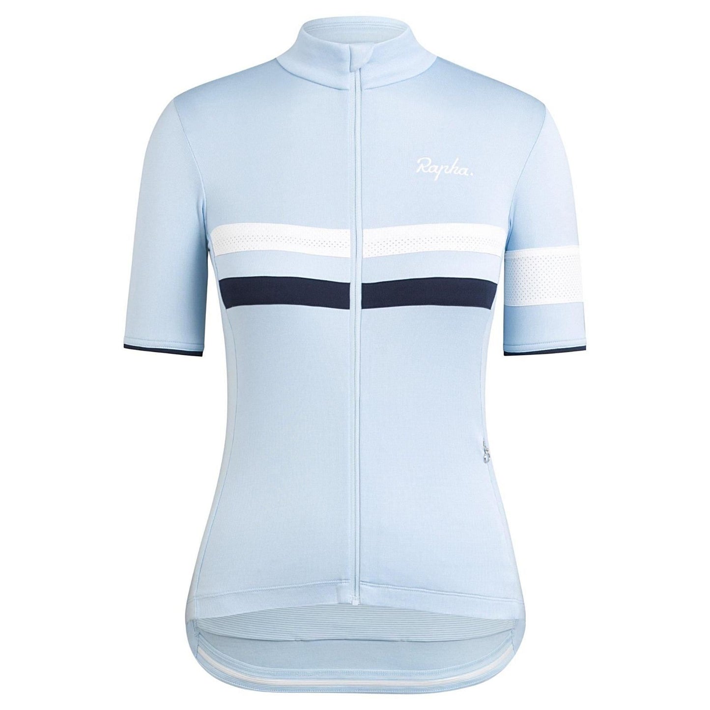 RAPHA Ladies Brevet Short Sleeve Cycling Jersey II Light Blue XXS NEW RRP130