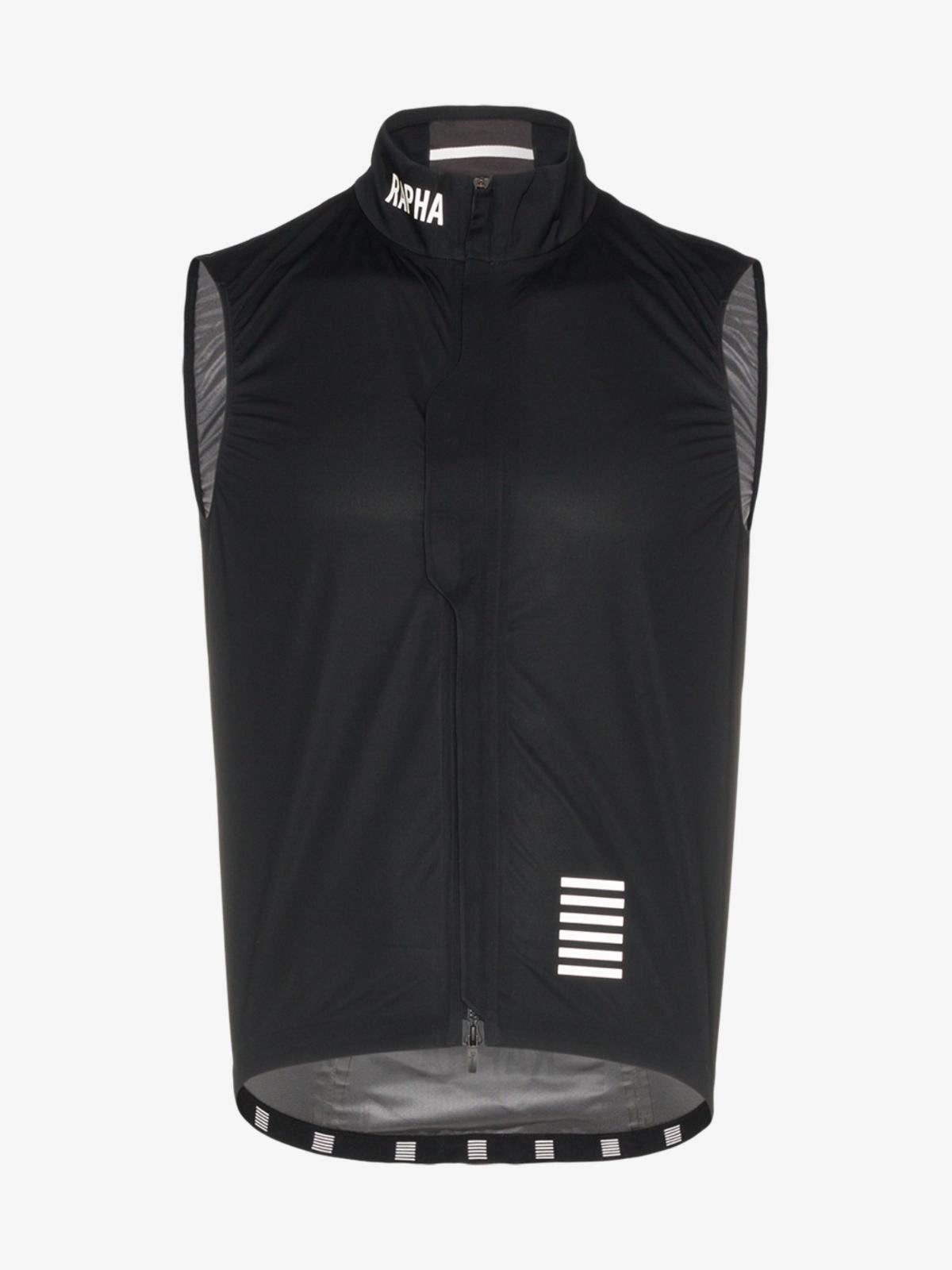 RAPHA Men's Black Pro Team Lightweight Sleeveless Rain Cycling Gilet XS BNWT