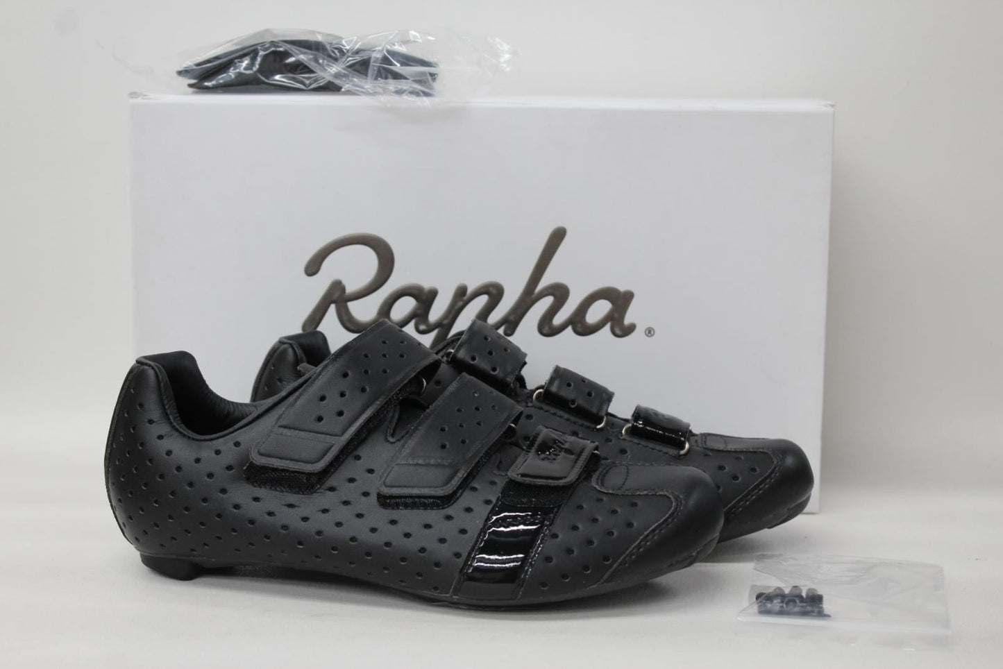 RAPHA Men's Pro Team Black Carbon Sole Climber's Shoes EU40.5 UK6.75 NEW