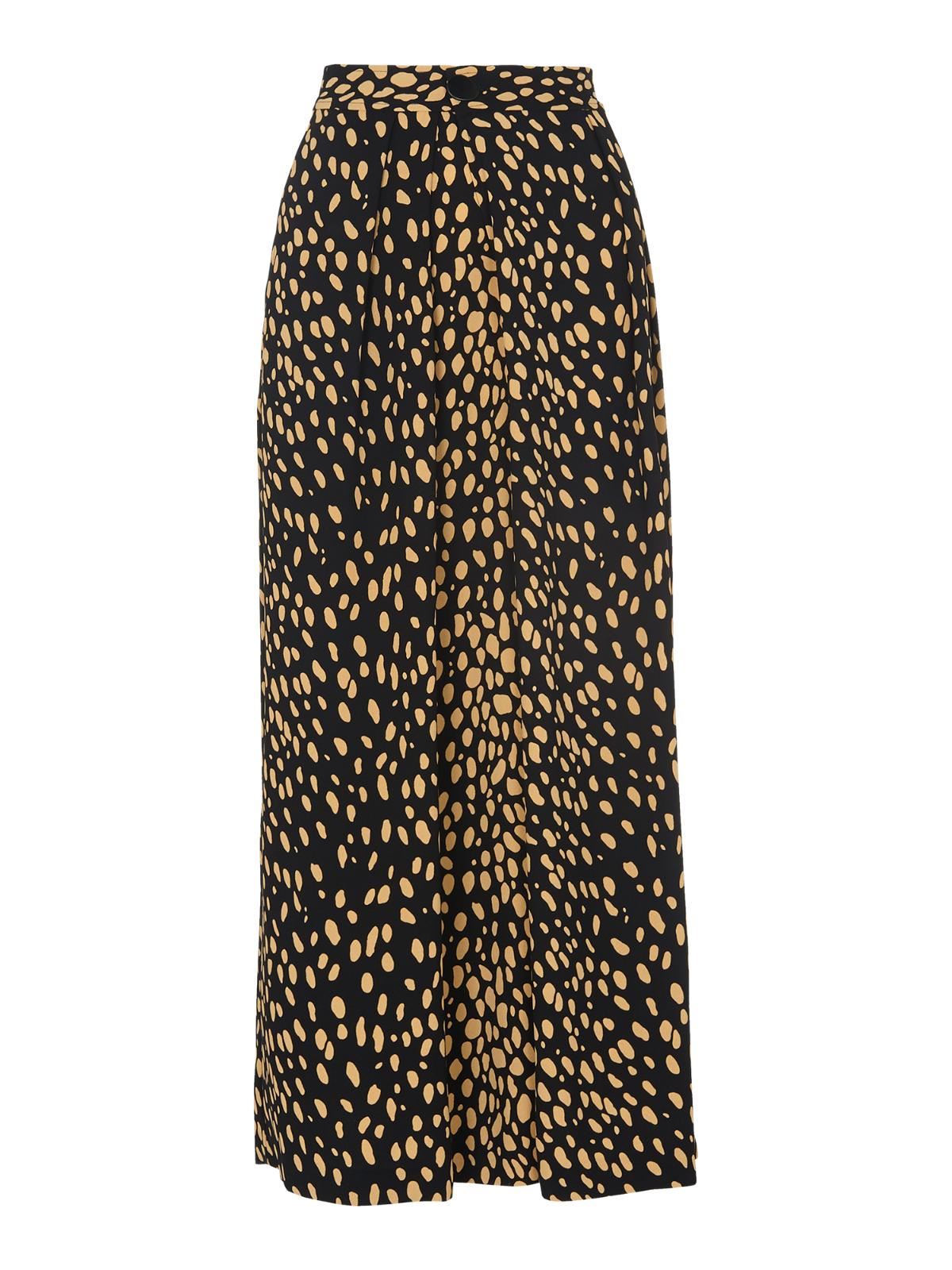 WHISTLES Ladies Black Multicolour Animal Print Wrap Trousers UK6 RRP129 BNWT