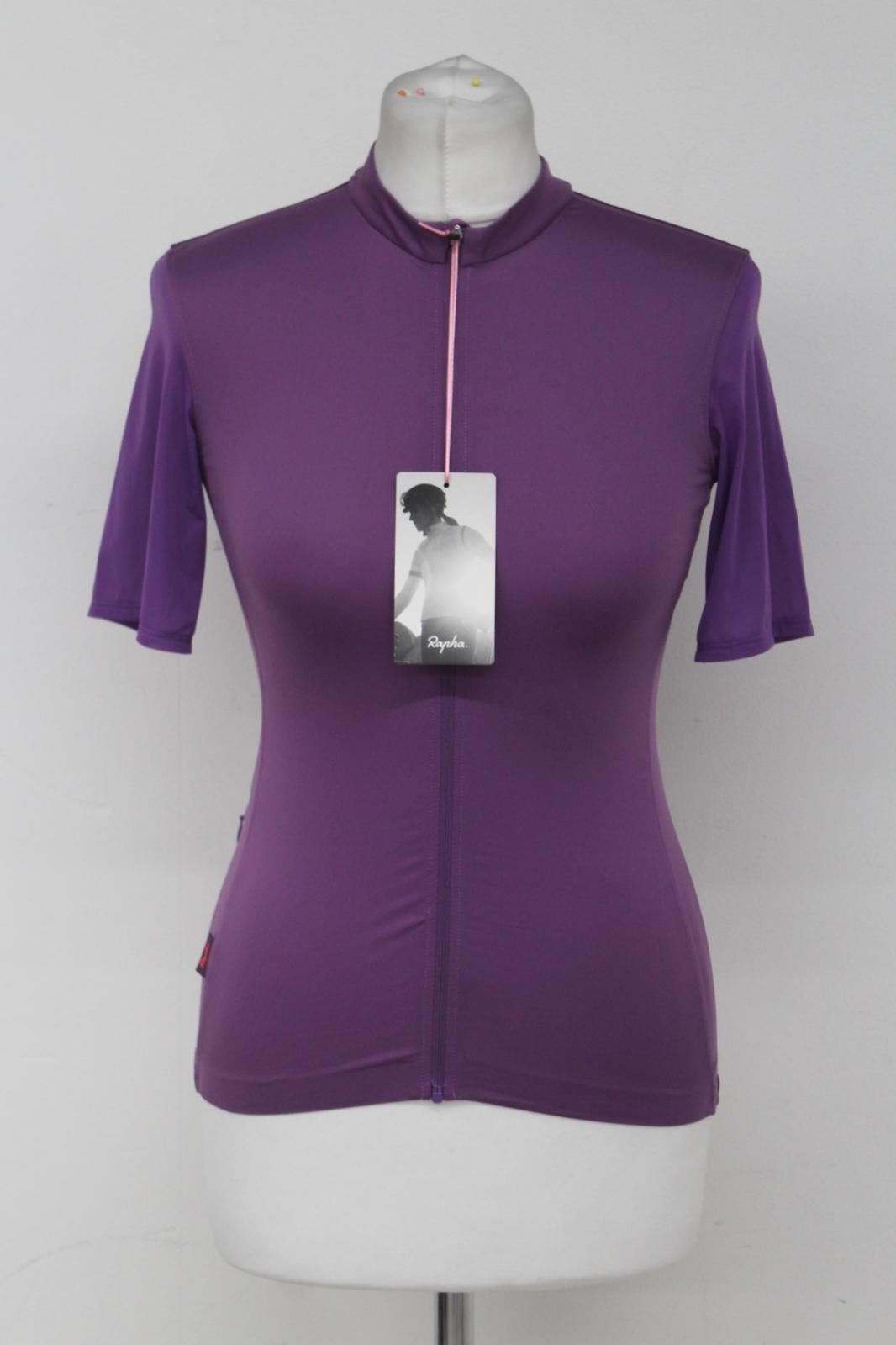 RAPHA Ladies Purple Lightweight Souplesse Short Sleeve Cycling Jersey M NEW