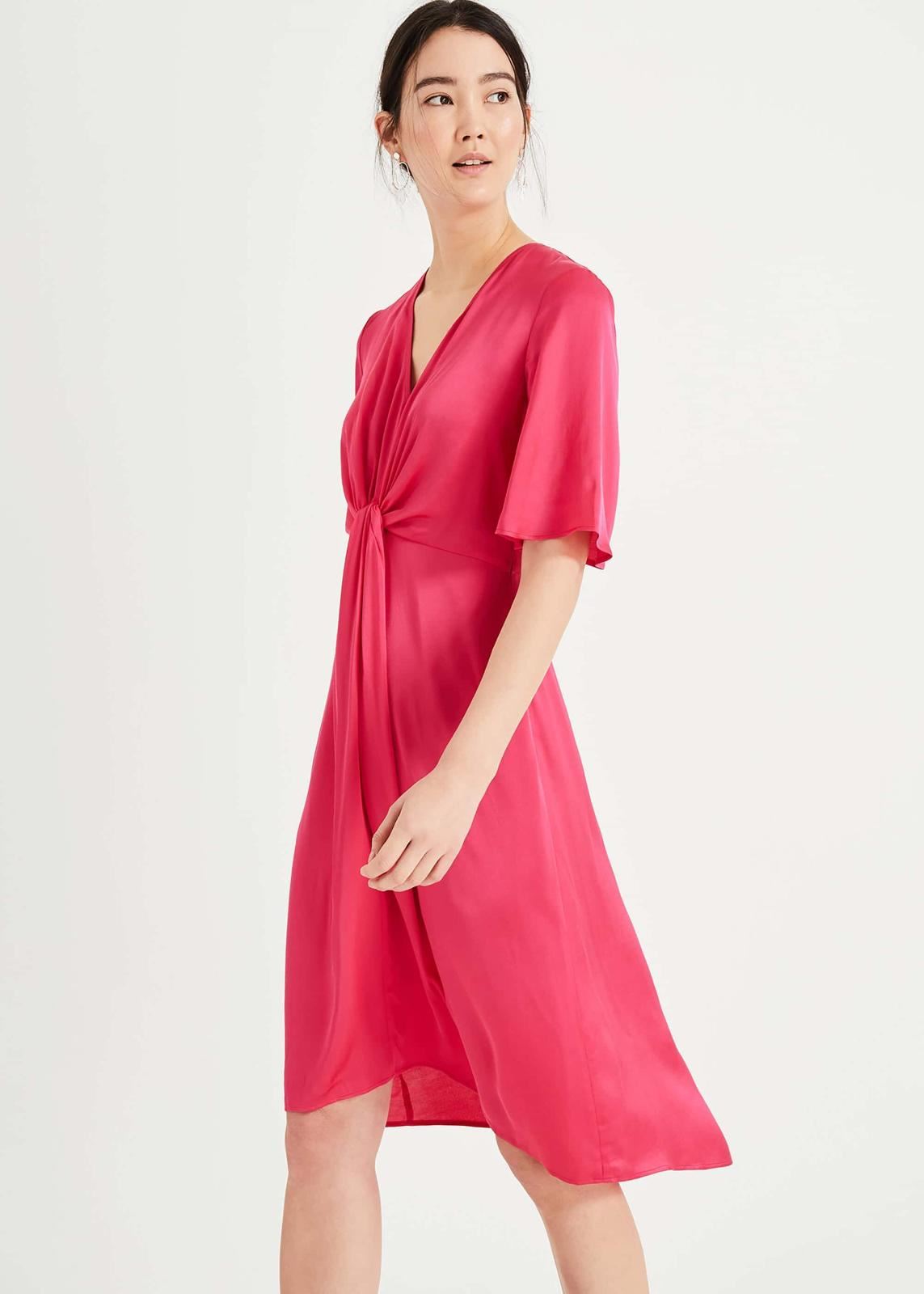 Phase Eight Rosina Fit & Flare Dress Hot Pink Size UK12 RRP89