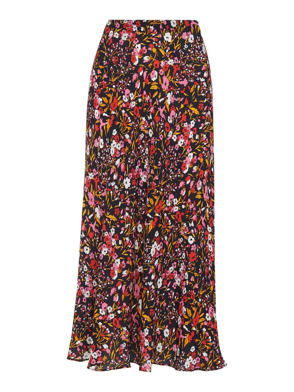WHISTLES Ladies Floral Meadow Bias Cut Skirt Pink/Multi UK6 BNWT RRP129