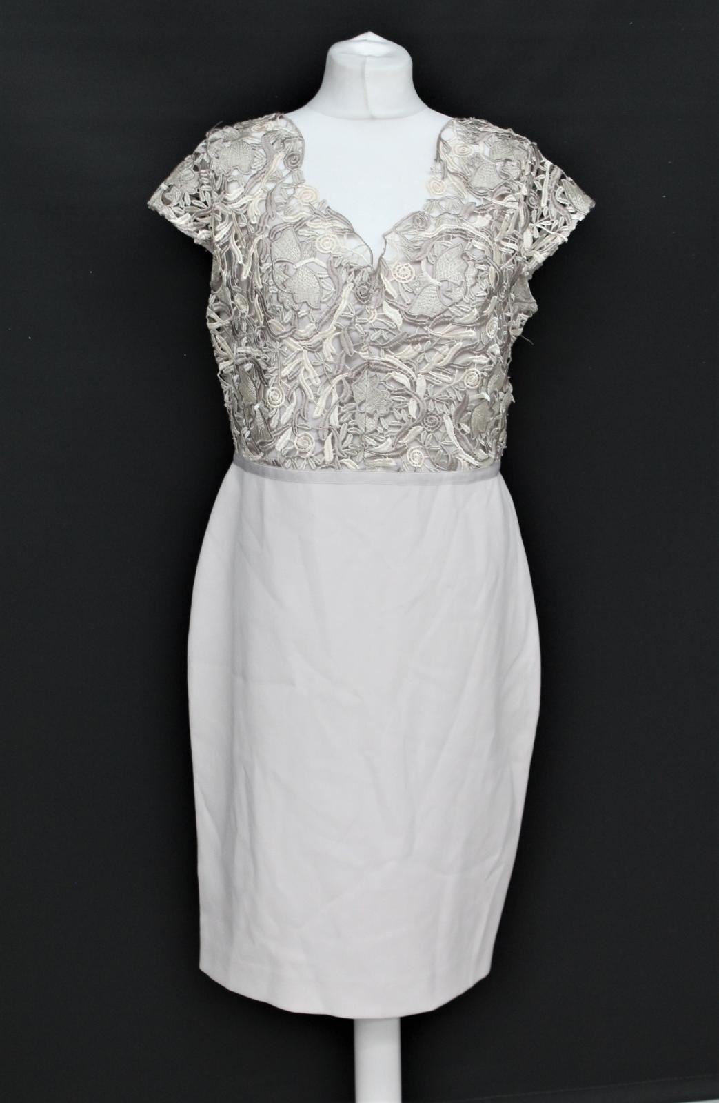 PHASE EIGHT Ladies Latte Beige Charlotte Lace Pencil Dress UK14 NEW RRP160