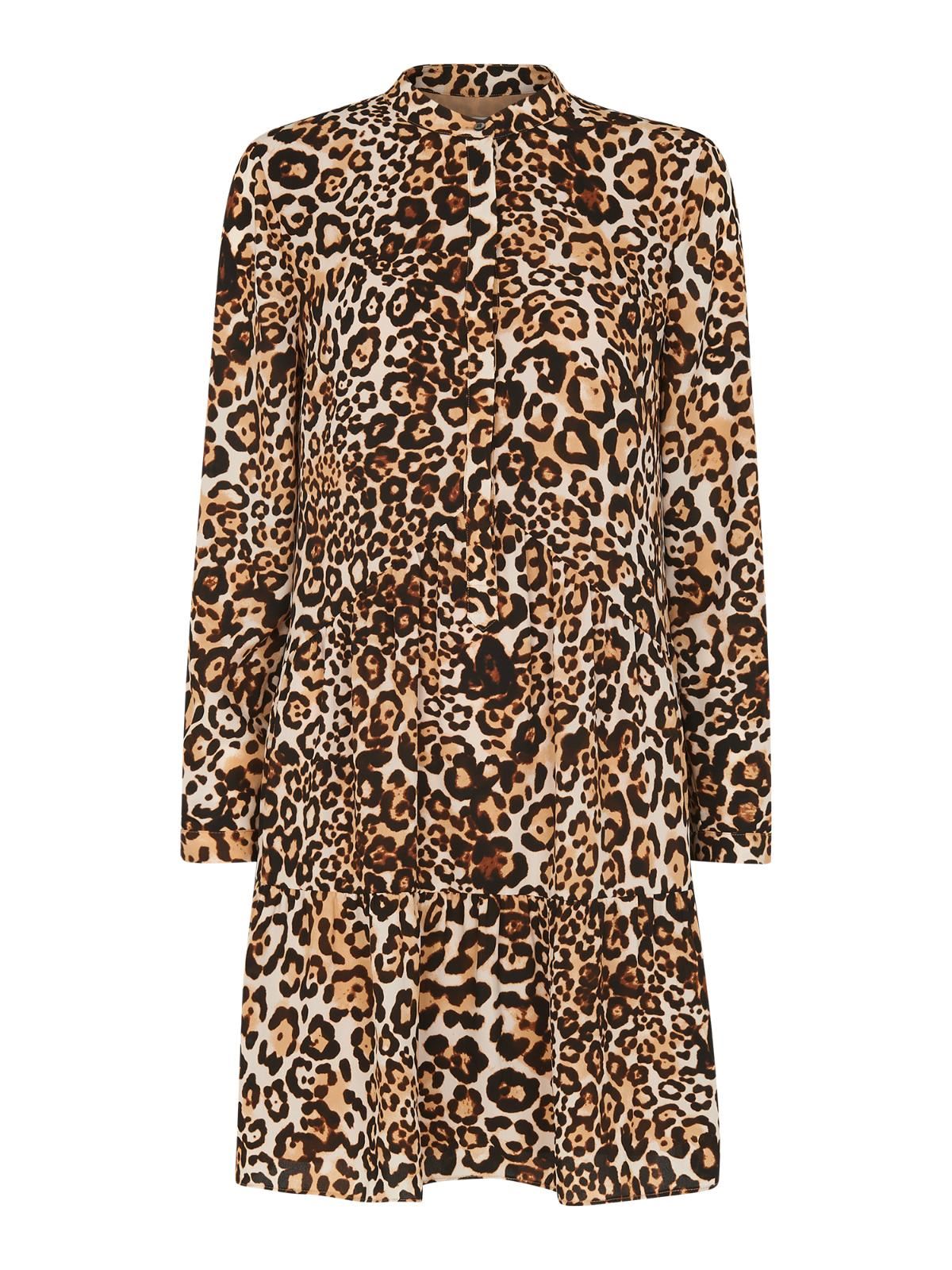WHISTLES Animal Print Shirt Dress Leopard Print Long Sleeve UK6 RRP149 BNWT