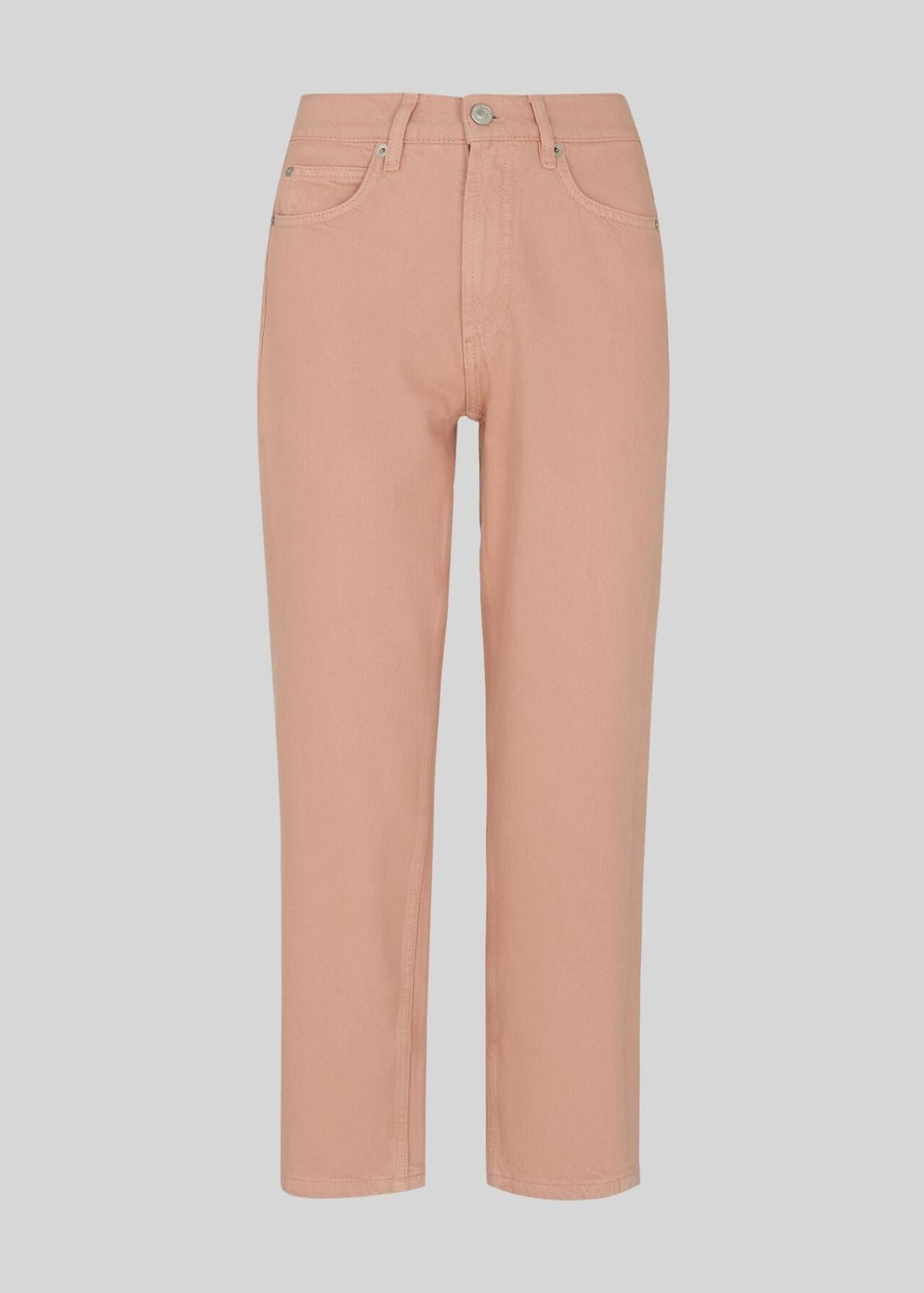 WHISTLES Ladies Pale Pink Hollie Straight Leg Zip Fly Jeans W24 RRP99 BNWT