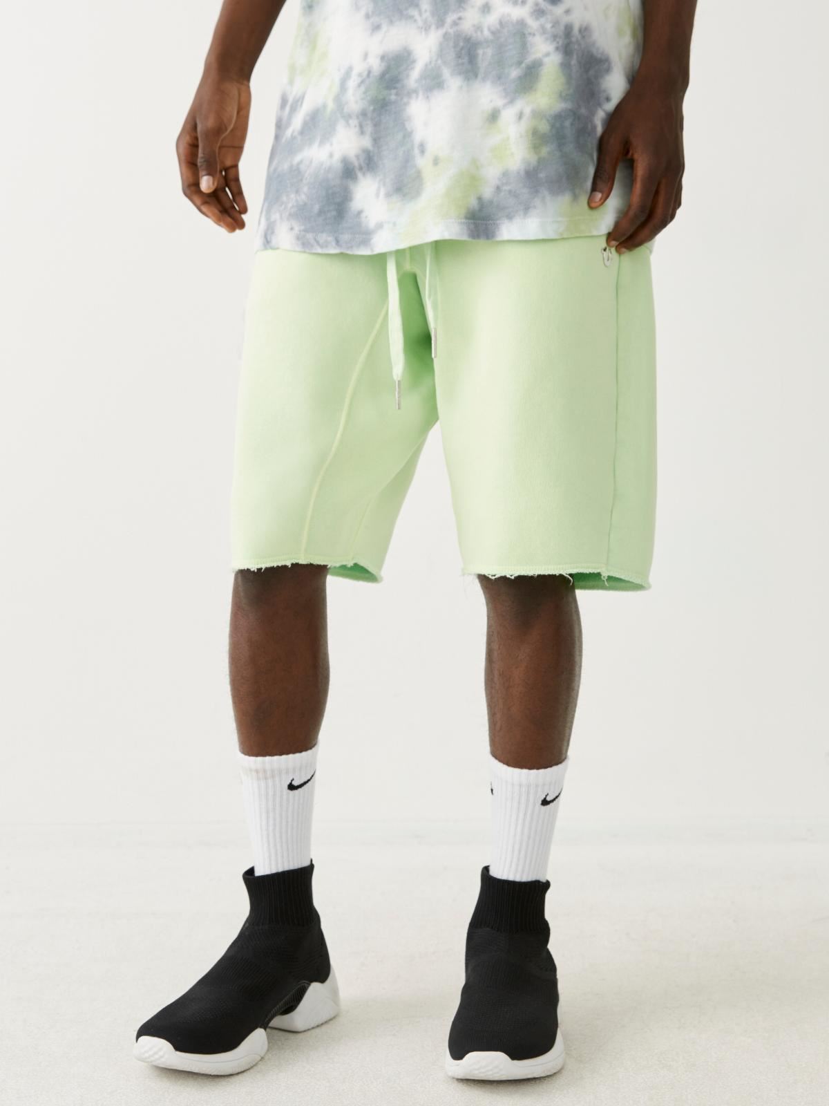 TRUE RELIGION Men's Mint Green Cotton Stretch Active Sweat Shorts M RRP109 BNWT