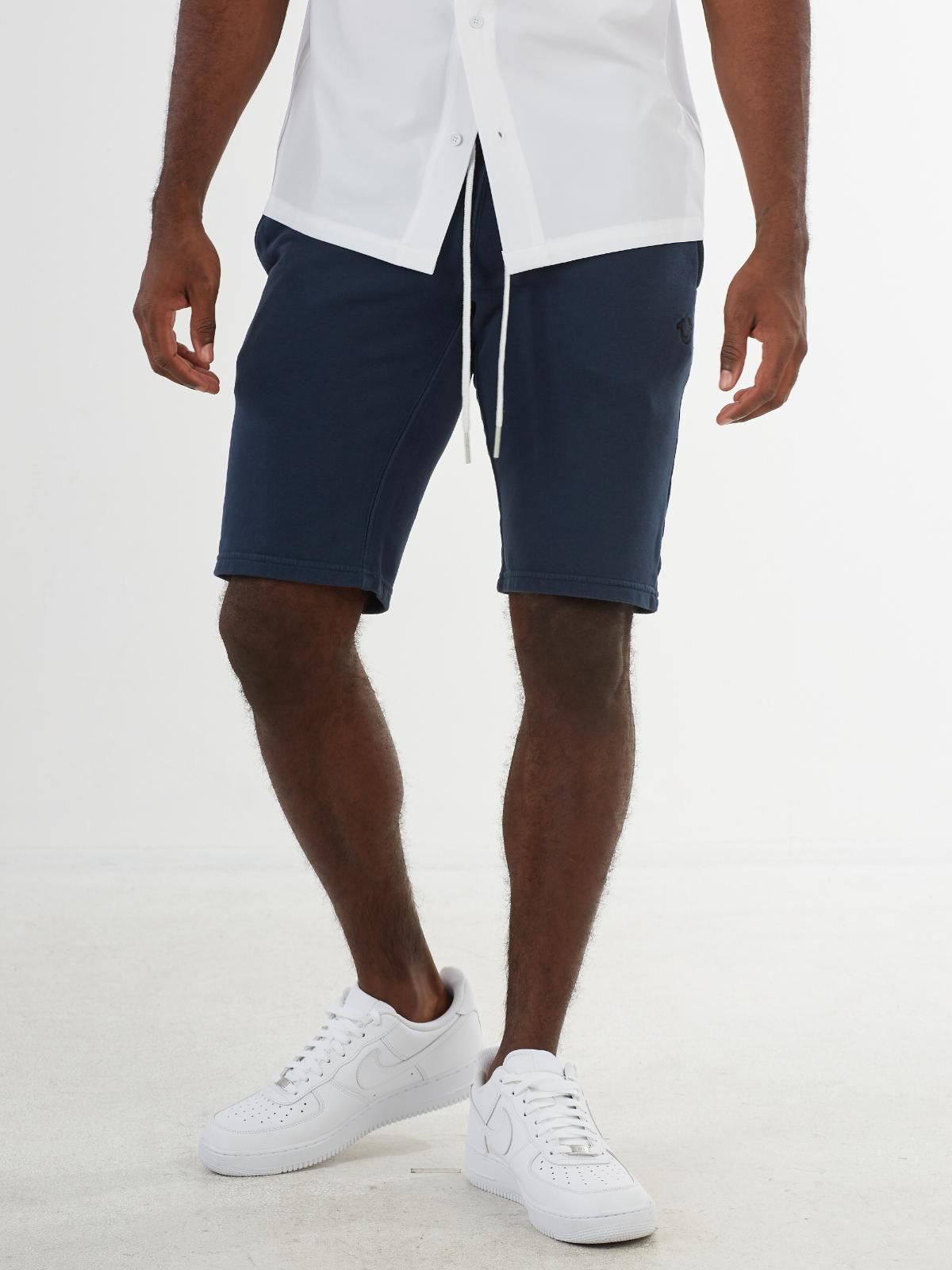 TRUE RELIGION Men's Navy Blue Active Bottoms Jersey Shorts Size S RRP109 BNWT