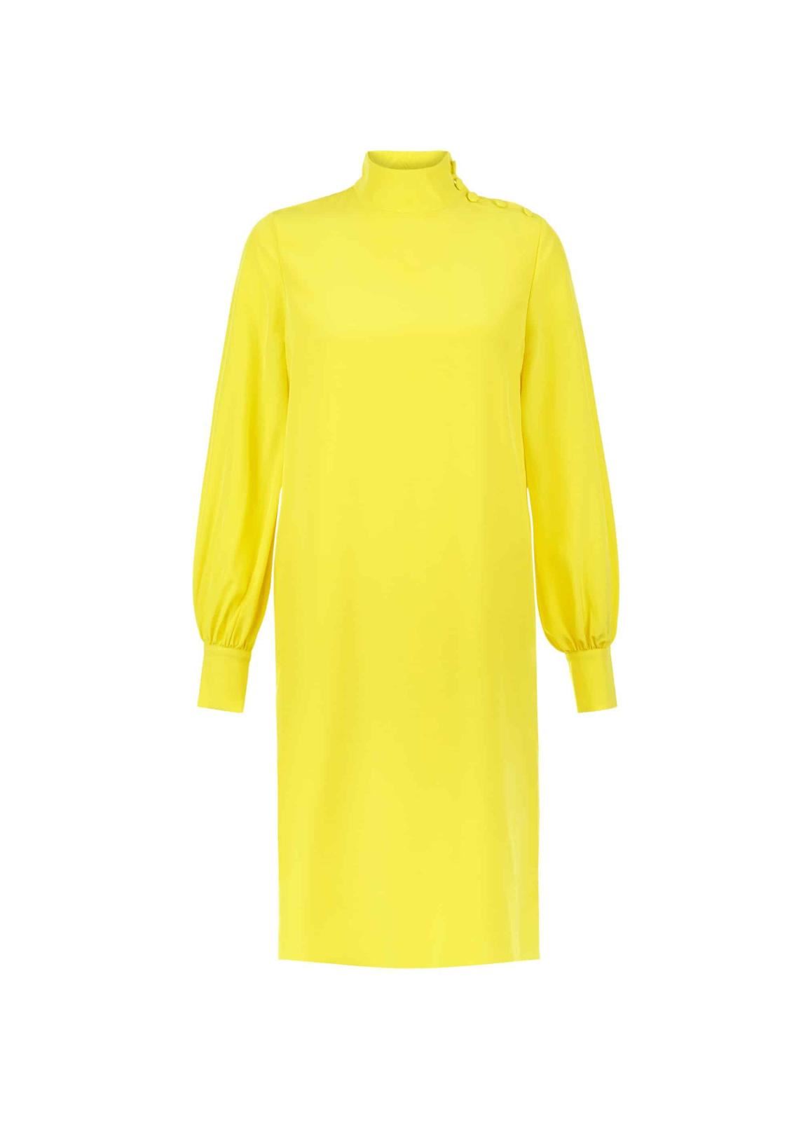 Hobbs Silk Alana Shift Dress Yellow Size UK8 RRP329