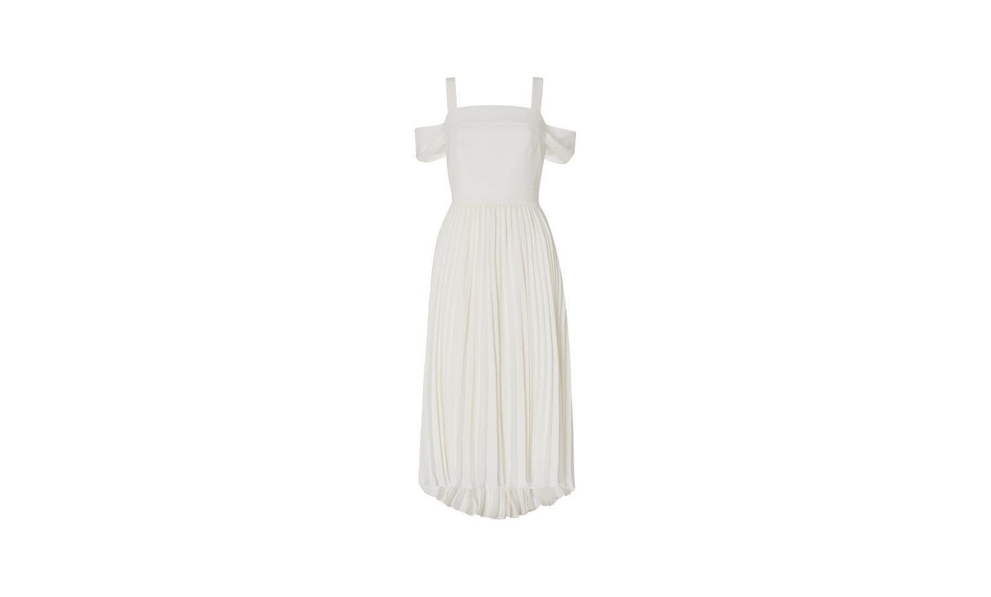 WHISTLES Clementine Wedding Dress Ivory Cold Shoulder UK6 RRP499 BNWT