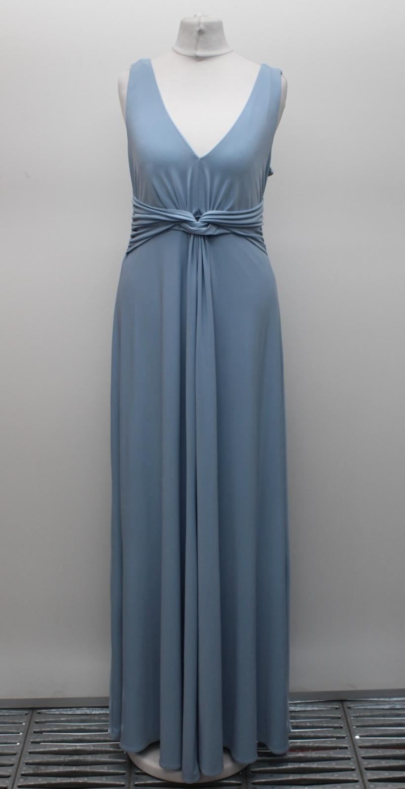 PHASE EIGHT Ladies Dusty Blue Caitlyn Maxi Bridesmaid Dress Size UK10 NEW