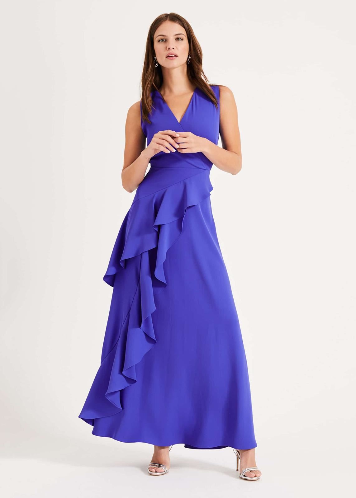 Phase Eight Constansie Maxi Maxi Dress Azure Size UK12 RRP140