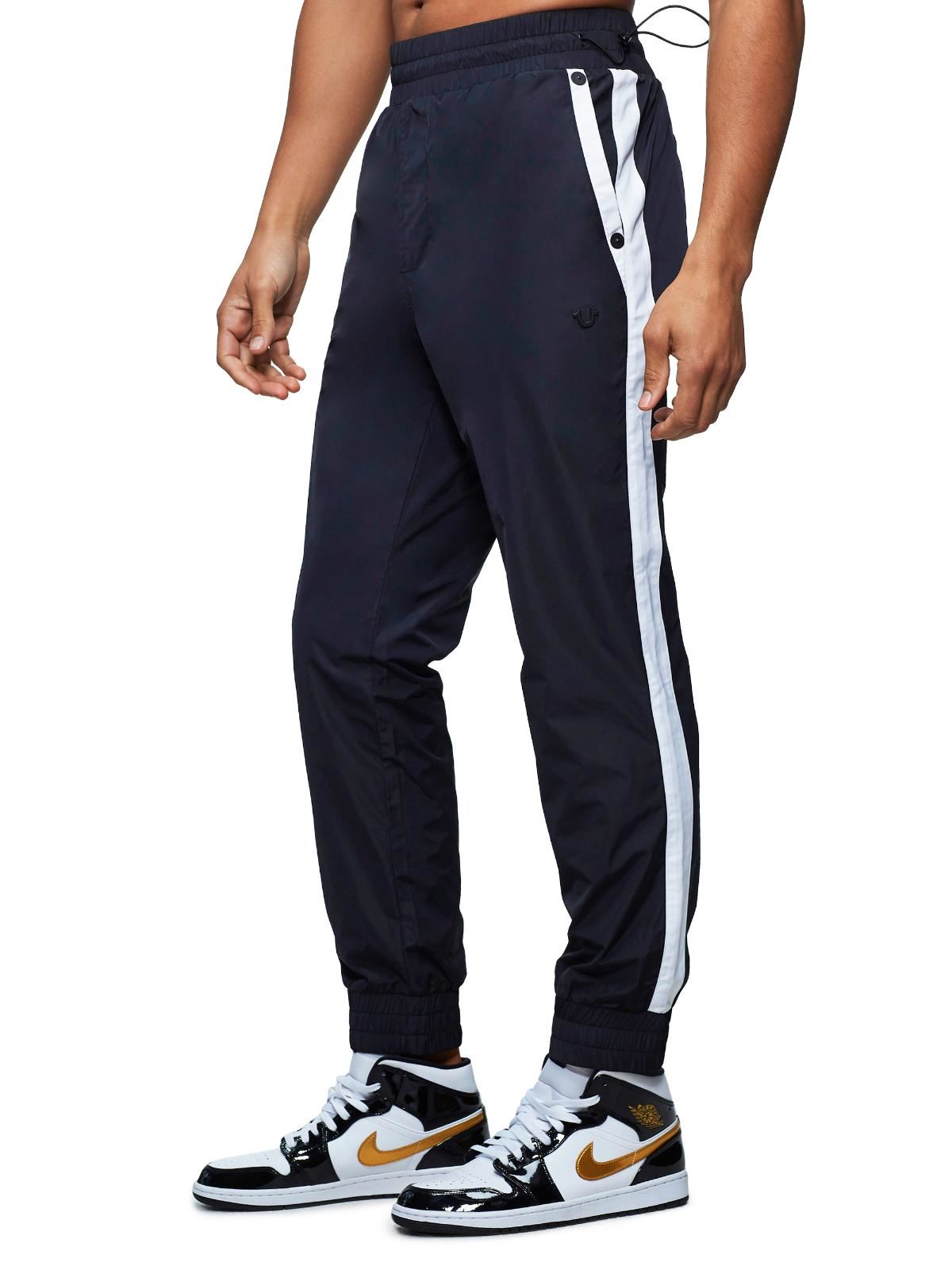 TRUE RELIGION Men's Black White Panelled Jogger Casual Trousers S RRP199 BNWT