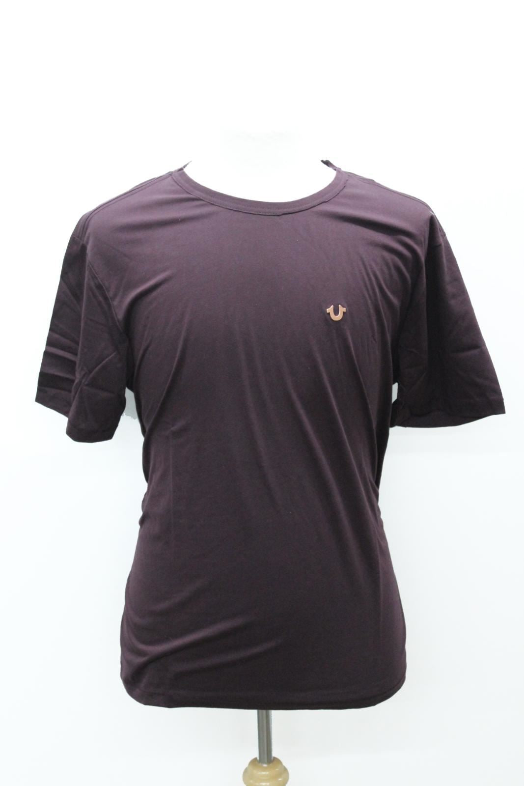 TRUE RELIGION Men's Plum Purple Crew Neck Short Sleeve T-Shirt Small RRP59 BNWT