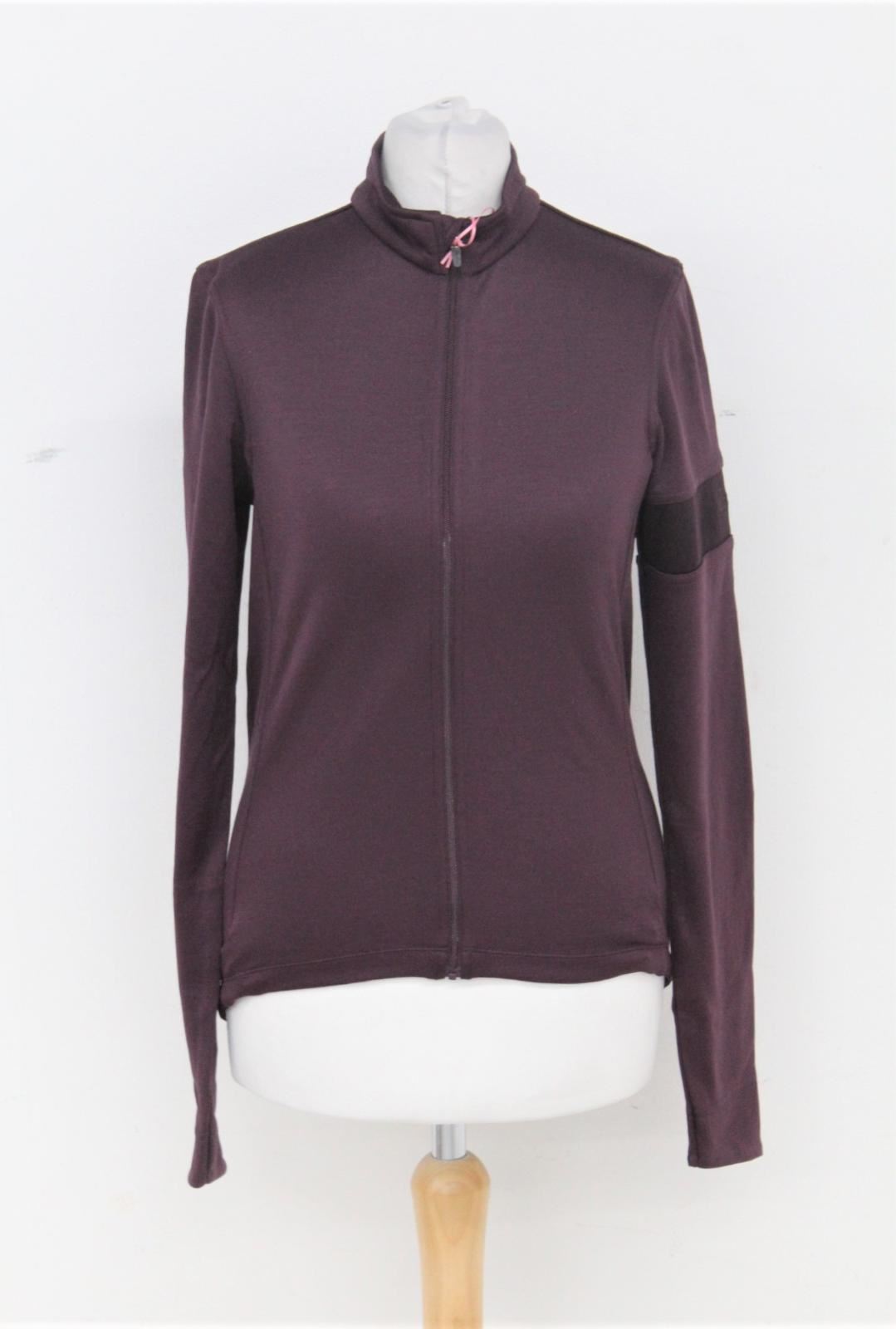 RAPHA Men's Purple Wool Blend Long Sleeve Zippered Cycling Jersey Size XS BNWT