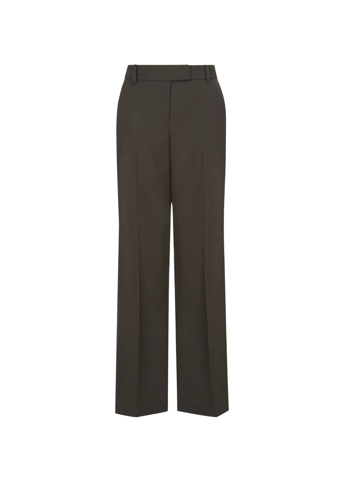 Hobbs Addison Boyfriend Trousers Khaki Size UK10 RRP139