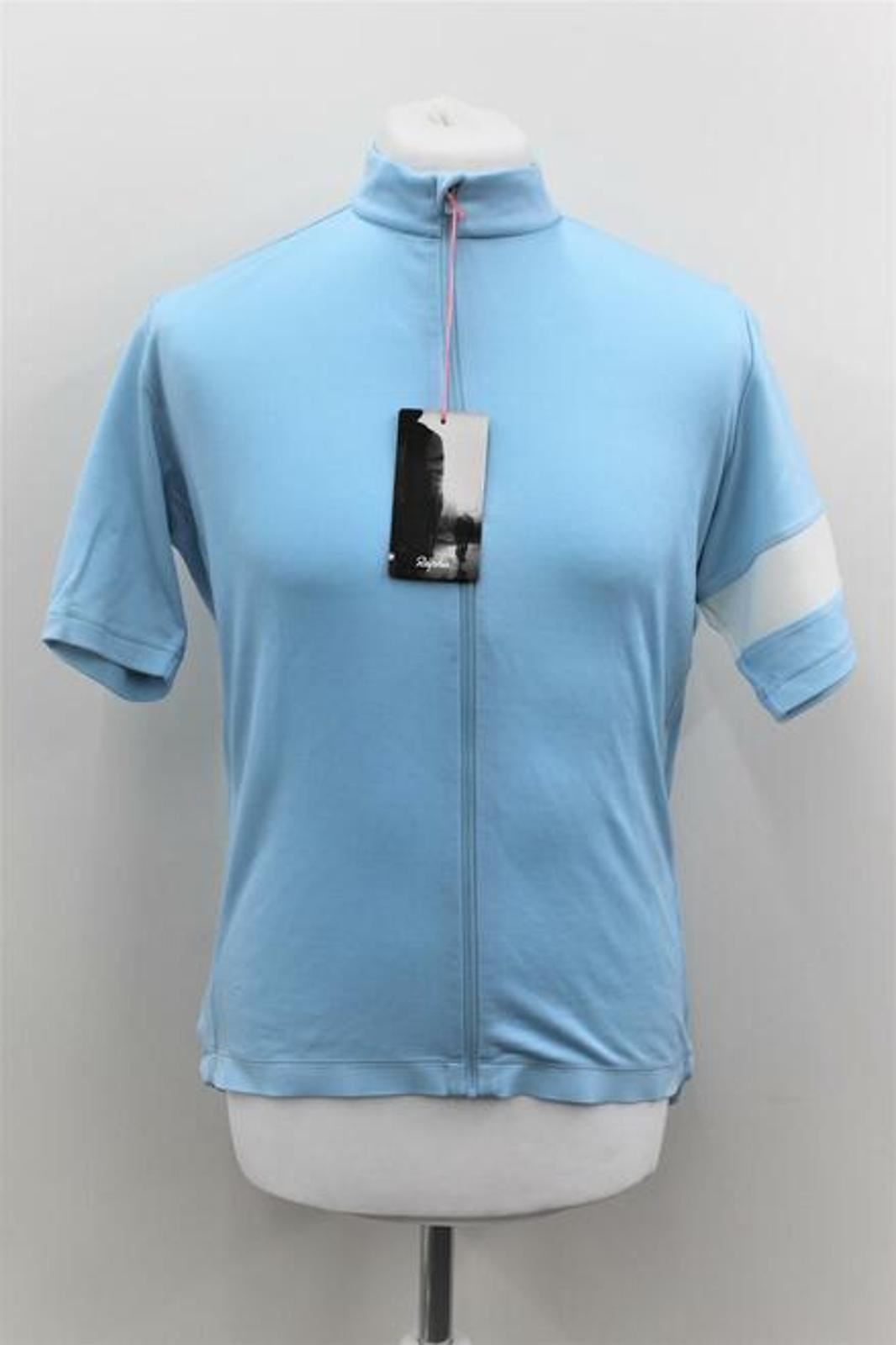 RAPHA Men's Light Blue Short Sleeve Zip Front Classic Cycling Jersey II XS BNWT