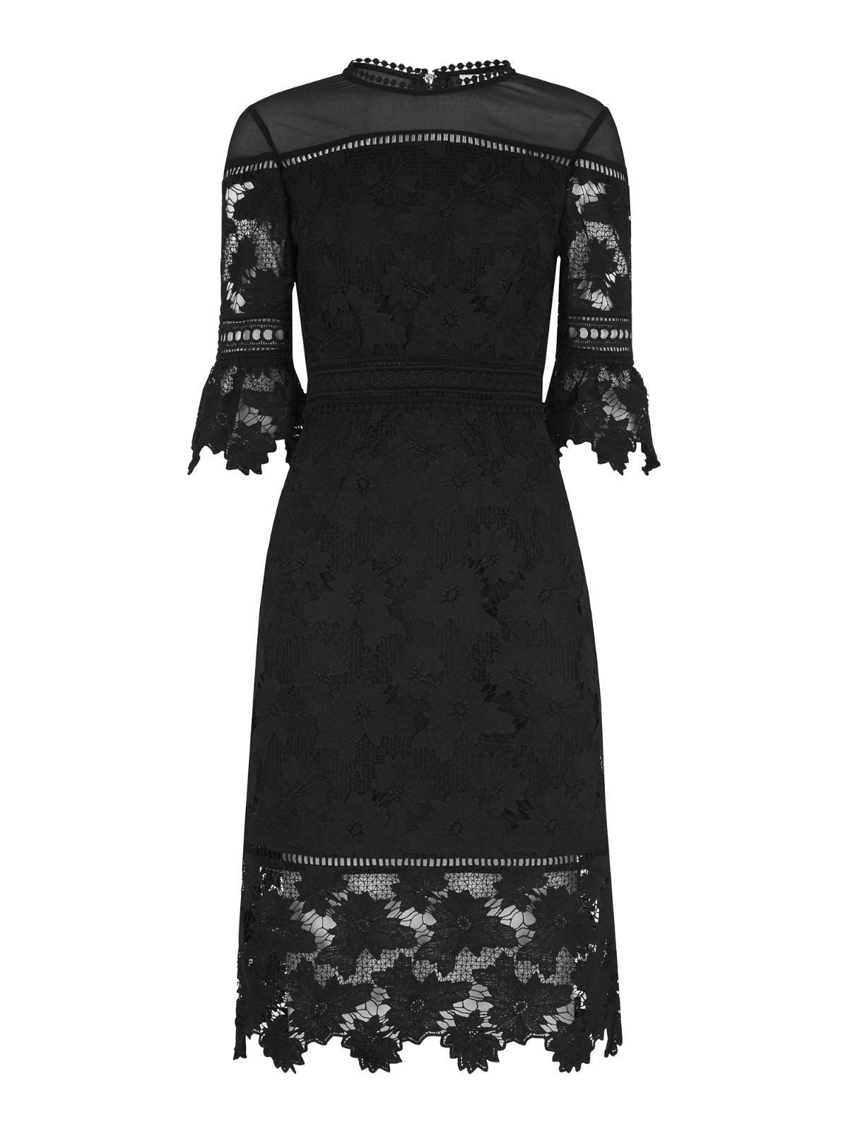 WHISTLES Amanda Lace Long Sleeve Dress Black UK6 RRP219 BNWT – Fashion  Outlet by Stuff U Sell