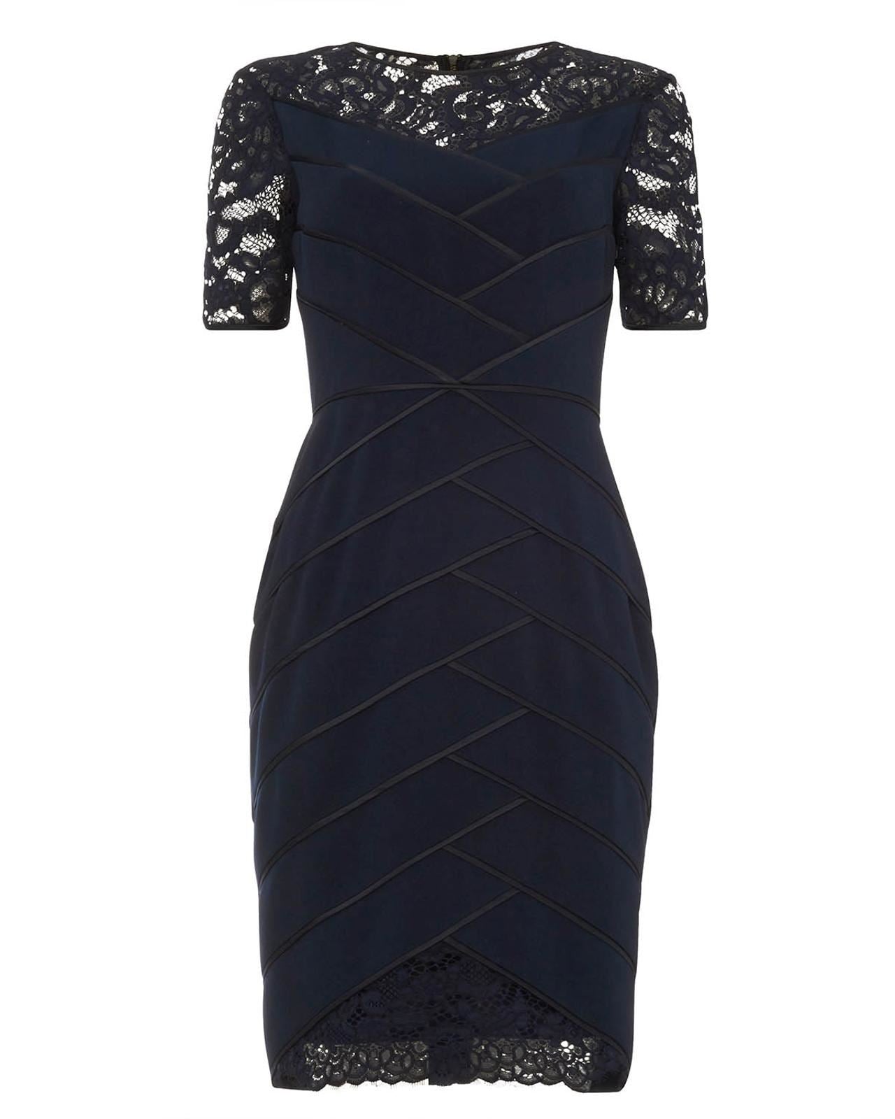 PHASE EIGHT Ladies Navy Blue Floral Lace Zennor Bodycon Dress UK8 BNWT –  Fashion Outlet by Stuff U Sell