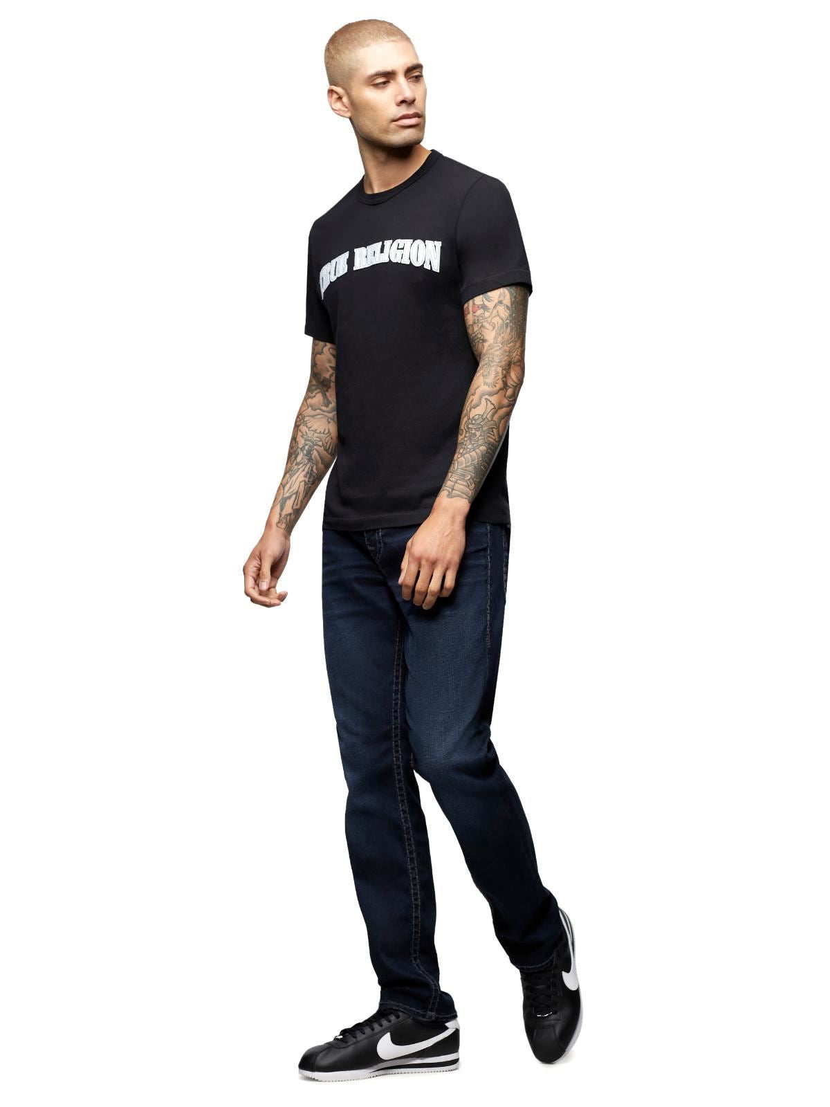 TRUE RELIGION Mens Dark Hype Blue Geno Super T Slim Jeans Size 40 RRP269 BNWT