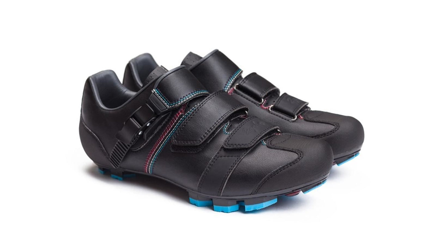 RAPHA Men's Black Blue Synthetic Leather Cross Cycling Shoes UK7 EU40 BNIB