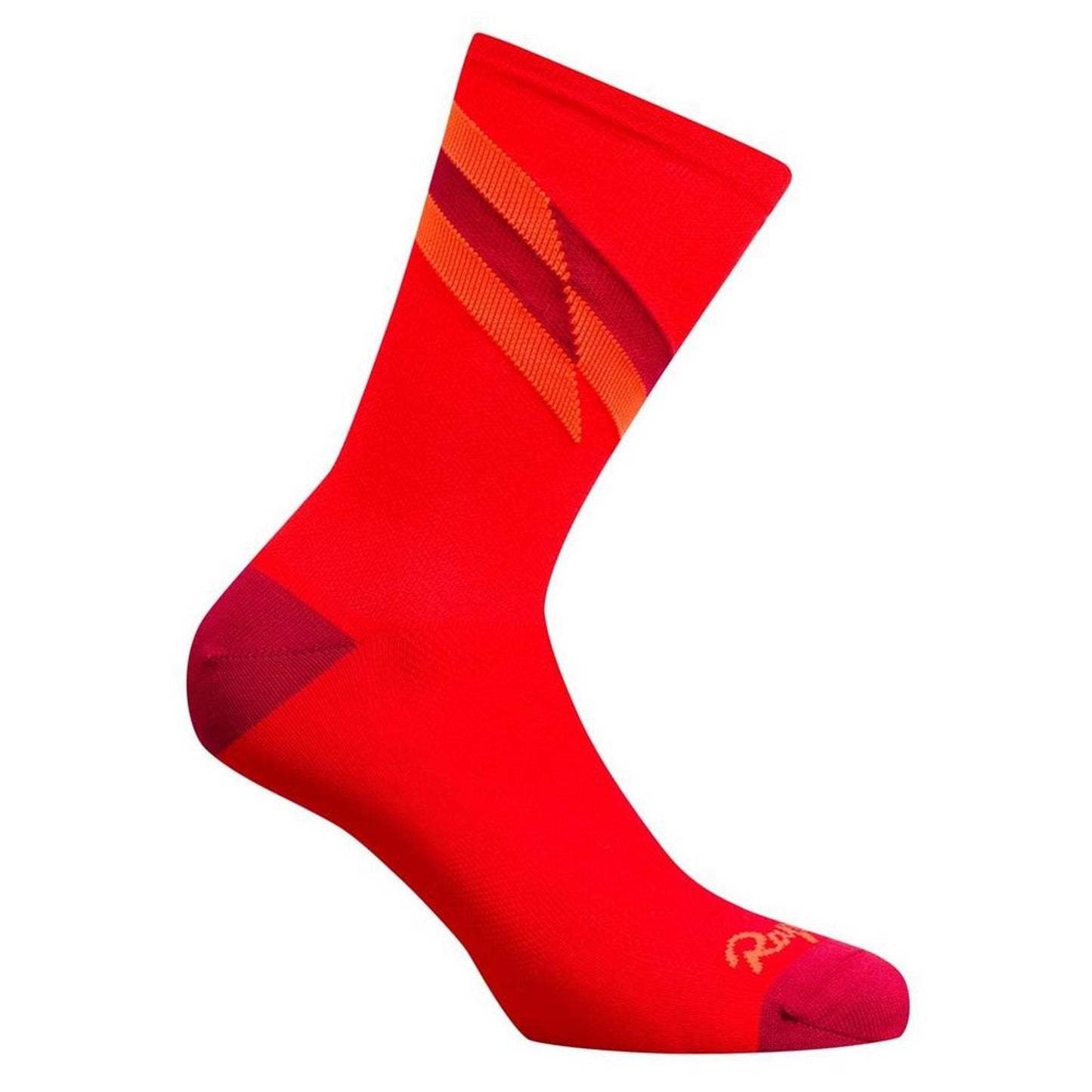 RAPHA Ladies Red Hidden Leaves Souplesse Cycling Socks Regular Length XS BNWT