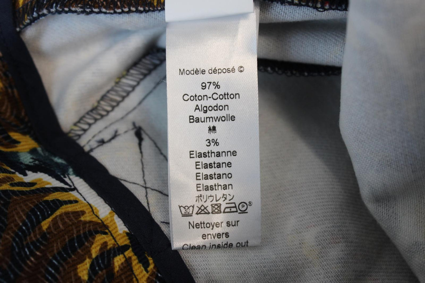 KENZO Ladies Multi-Coloured Tiger Print Skinny Jeans EU34 UK6 W27 L28 BNWT