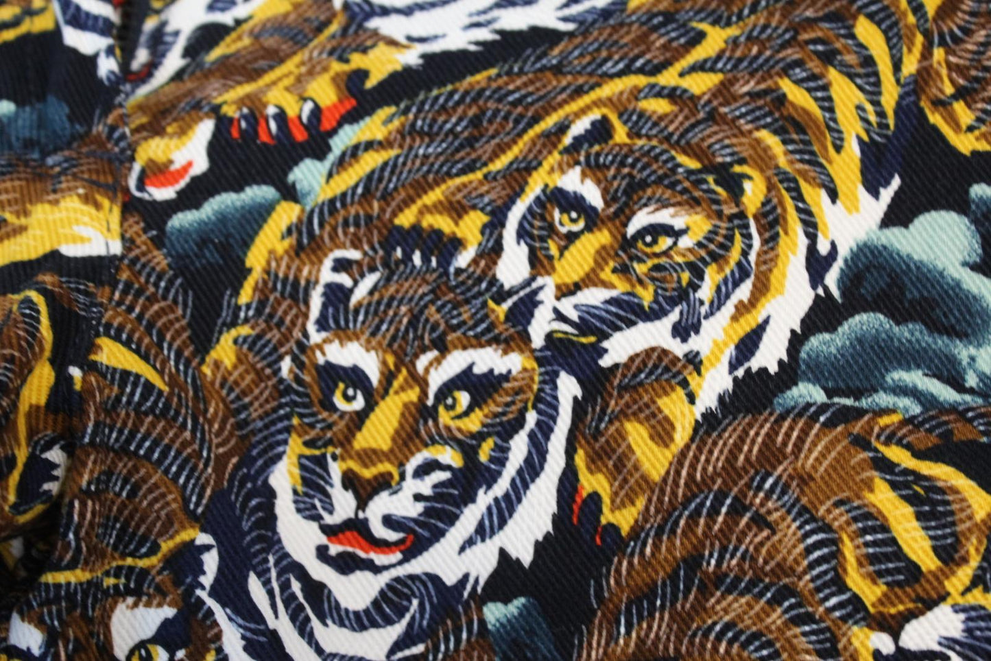 KENZO Ladies Multi-Coloured Tiger Print Skinny Jeans EU34 UK6 W27 L28 BNWT
