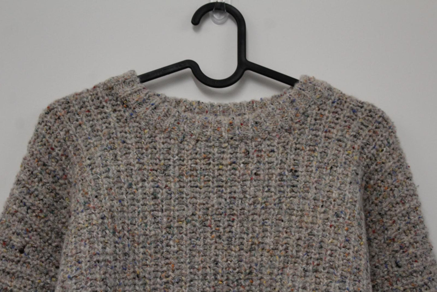 ISABEL MARANT Ladies Multicoloured Wool Blend Cropped Jumper FR34 UK6 NEW