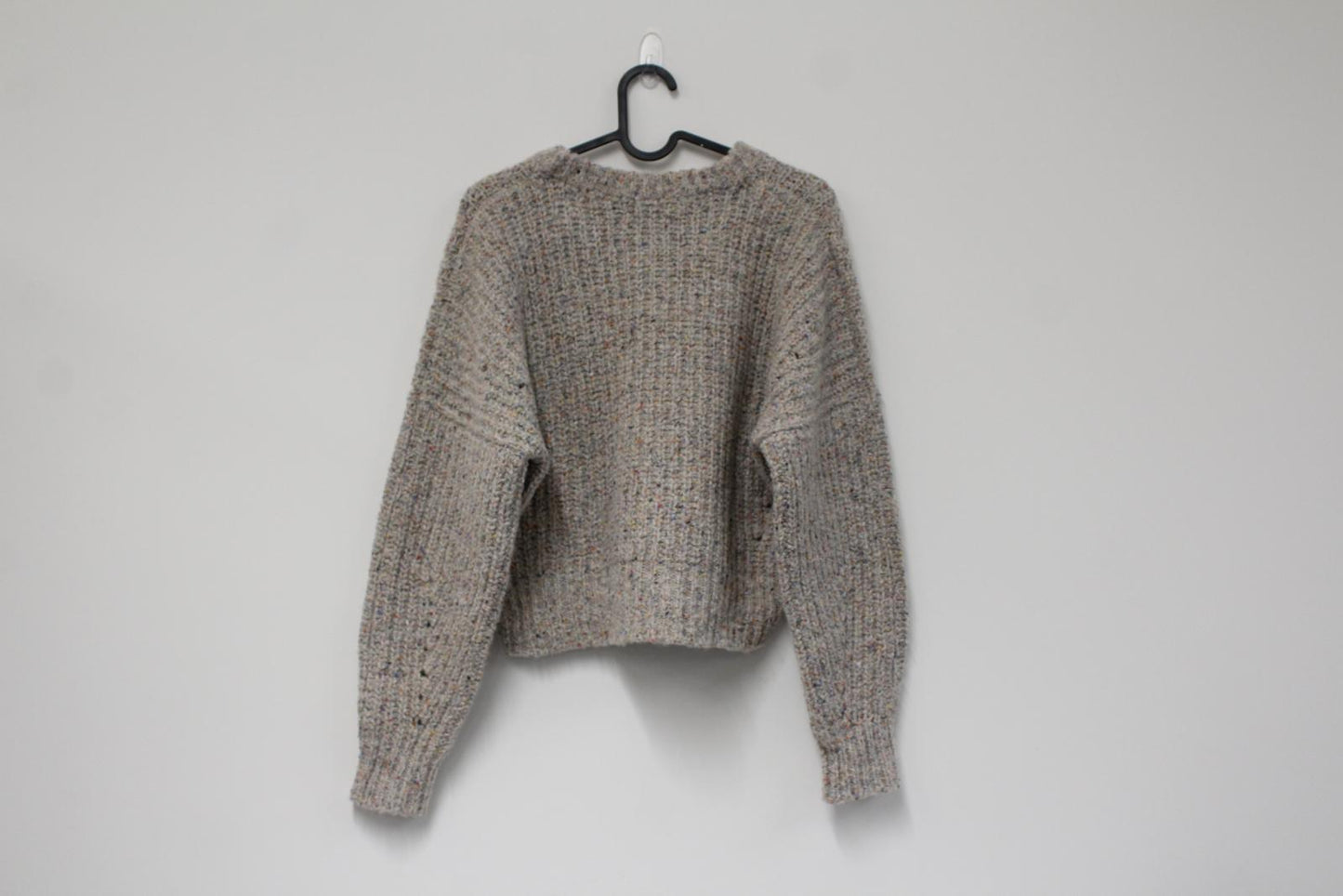 ISABEL MARANT Ladies Multicoloured Wool Blend Cropped Jumper FR34 UK6 NEW