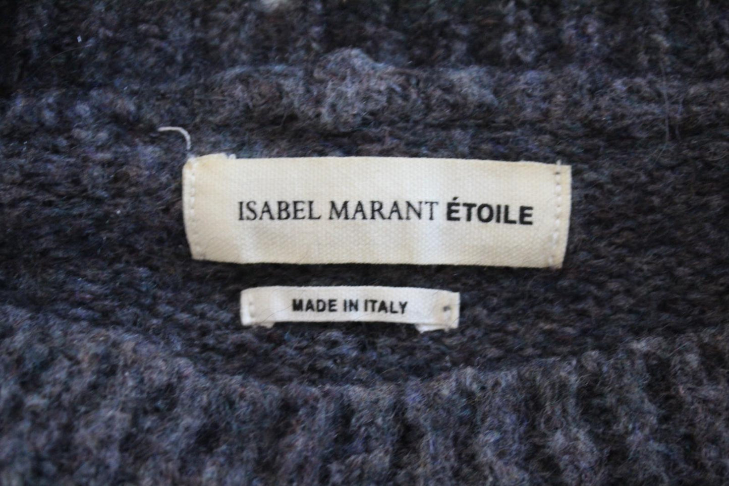 ISABEL MARANT Ladies Grey Mohair Wool Cut-Out Boxy Fit Sweater Size 34/XS NEW