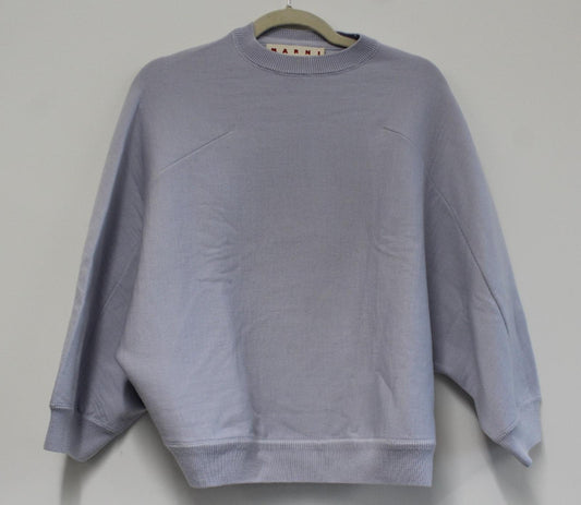 MARNI Ladies Pale Blue Wool Batwing Sleeve Boxy Fit Jumper EU38 UK10 NEW