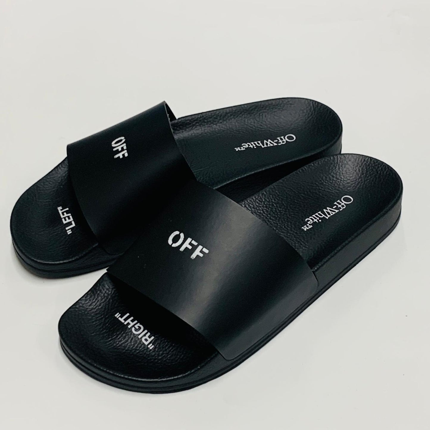 OFF-WHITE Black C/O Virgil Abloh Ladies Slider Sandals Size UK6 NEW