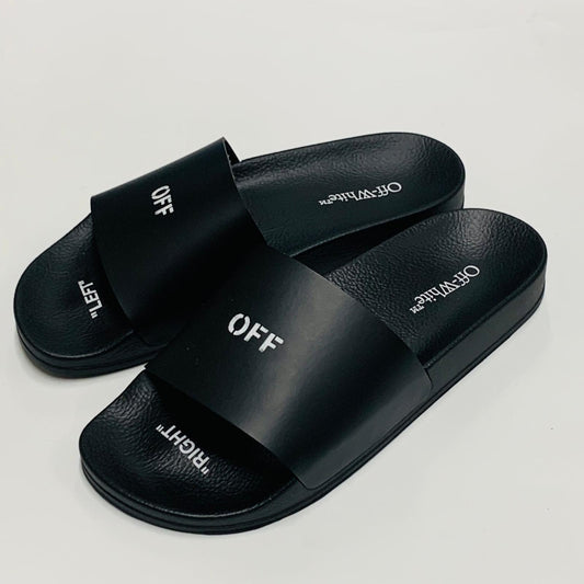 OFF-WHITE Black C/O Virgil Abloh Ladies Slider Sandals Size UK6 NEW