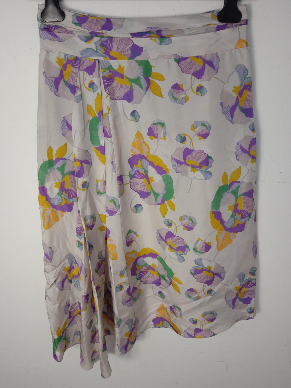 ISABEL MARANT Ladies Multicolour Silk Floral Hi-Low Skirt EU40 UK12 BNWT RRP580
