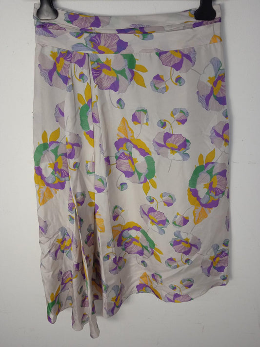 ISABEL MARANT Ladies Multicolour Silk Floral Hi-Low Skirt EU40 UK12 BNWT RRP580